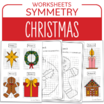 Christmas Math Activity Symmetry And Coloring | Madeteachers With Christmas Symmetry Worksheets Free