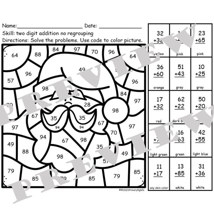 Christmas Addition Coloring Worksheets Christmas Addition Coloring Worksheets