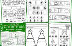 Christmas Math &amp; Literacy Worksheets &amp; Activities For Kindergarten in Free Printable Worksheets For Kindergarten Christmas