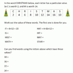 Christmas Math Worksheets For 6Th Grade Christmas Math Worksheets