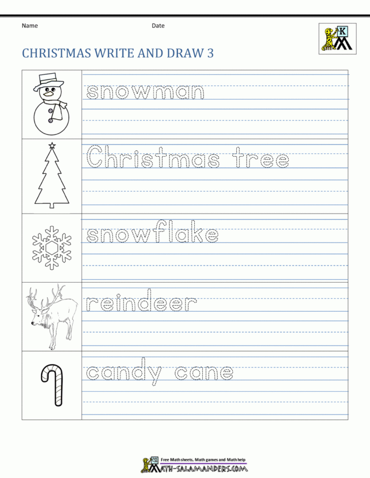 Kindergarten Christmas Worksheets Kindergarten Christmas Worksheets
