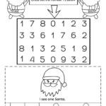 Christmas Math Worksheets For Preschoolers | Pre K Number Throughout Christmas Math Worksheets Pre K