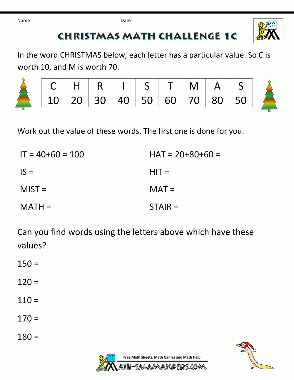 Christmas Math Worksheets (Harder) - Worksheets Library throughout Christmas Long Division Worksheets