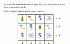 Christmas Math Worksheets intended for Free Printable Christmas Maths Worksheets