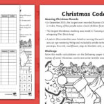 Christmas Maths Code Breaker Differentiated Worksheets Pertaining To Christmas Code Breaker Worksheets