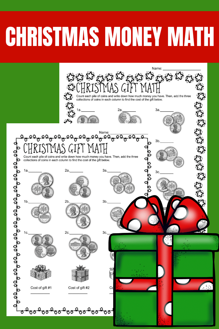 Christmas Money Math - Counting And Adding Coins - Only Passionate regarding Christmas Money Math Worksheets