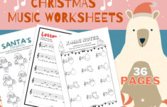 Christmas Music Worksheets - Printable - Instant Download - Music with regard to Christmas Music Worksheets