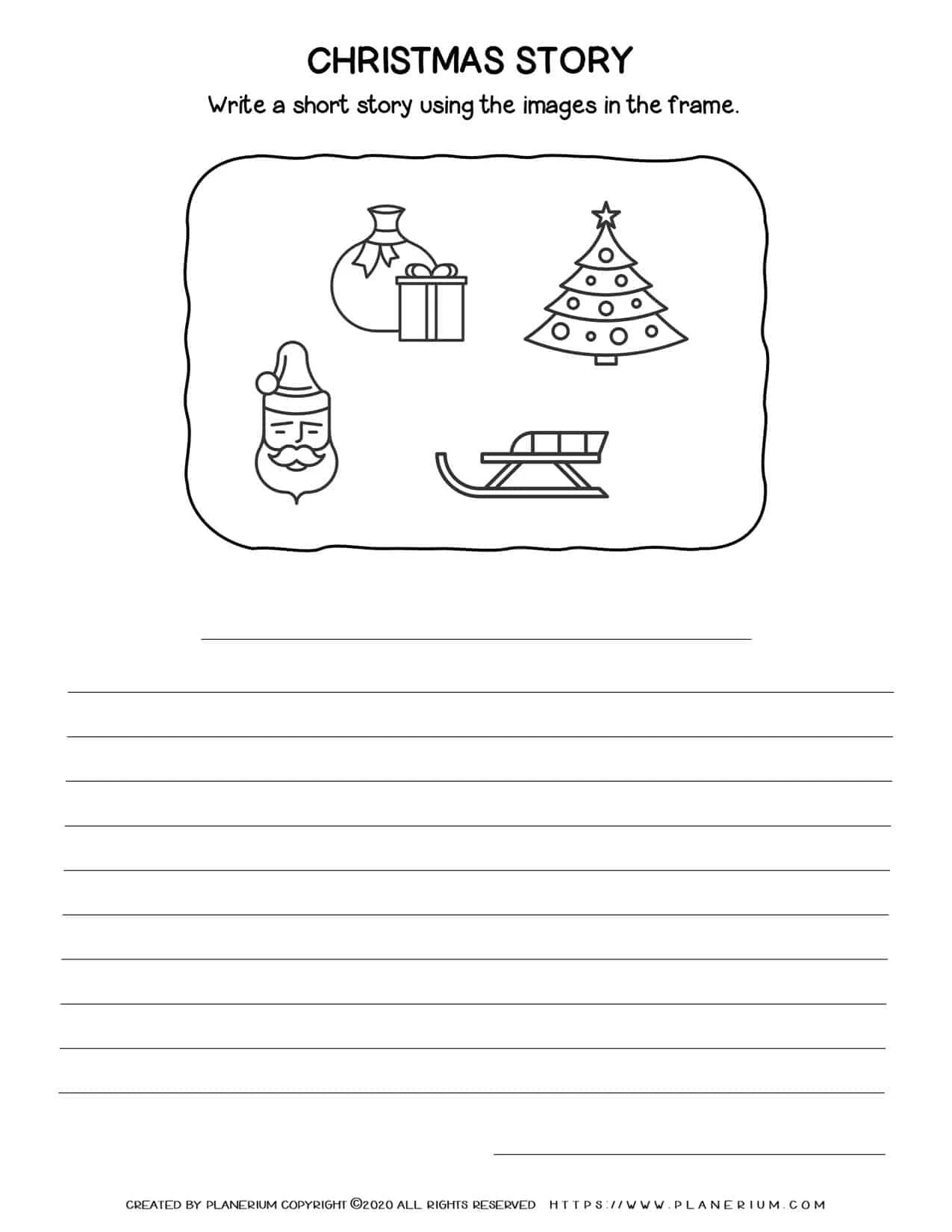 Christmas Narrative Writing | Free Worksheet | Planerium for Writing A Christmas Story Worksheets