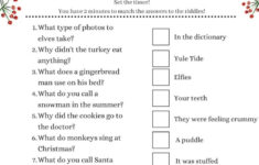 Christmas Riddle Game With Holly Branches And Pine Cones pertaining to Christmas Riddles Printable Worksheets