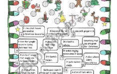 Christmas Riddles - Esl Worksheetmonika.79 with regard to Christmas Riddles Worksheets