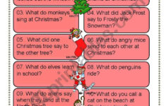 Christmas Riddles For Everyone - Esl Worksheetdturner inside Christmas Riddles Printable Worksheets