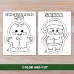 Christmas Scissor Skills | Santa'S Beard & Christmas Characters With Christmas Scissor Skills Worksheets