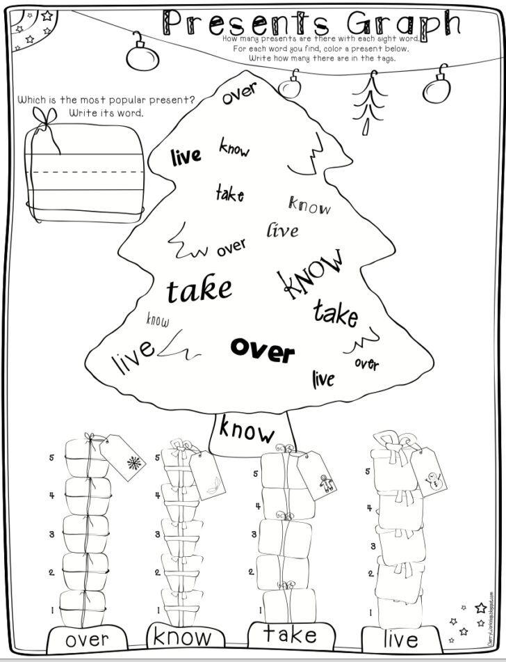 Christmas First Grade Worksheets