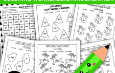 Christmas Sight Words Coloring Worksheets Kindergarten- Sight intended for Sight Words Christmas Worksheets