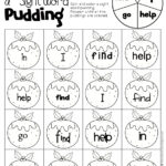 Christmas Sight Words Roll & Color Inside Christmas Sight Word Worksheets