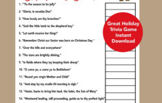 Christmas Song Trivia, Christmas Carol Trivia Game 2023, Christmas with Christmas Carol Trivia Worksheets