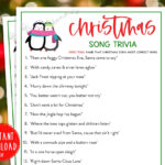 Christmas Song Trivia Game | Christmas Music Trivia Printable In Christmas Carol Trivia Worksheets