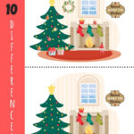 Christmas Spot The Difference   Free Printable!   Kids Activity Zone With Christmas Spot The Difference Worksheets
