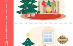 Christmas Spot The Difference - Free Printable! - Kids Activity Zone with Christmas Spot the Difference Worksheets