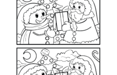 Christmas Spot The Difference Worksheet - Free Printable, Digital throughout Christmas Fun Worksheets Free
