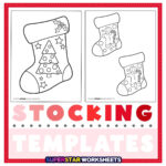 Christmas Stocking Template (Free Printables)   Superstar Worksheets Intended For Christmas Stocking Worksheets Printable