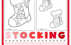 Christmas Stocking Template (Free Printables) - Superstar Worksheets intended for Christmas Stocking Worksheets Printable