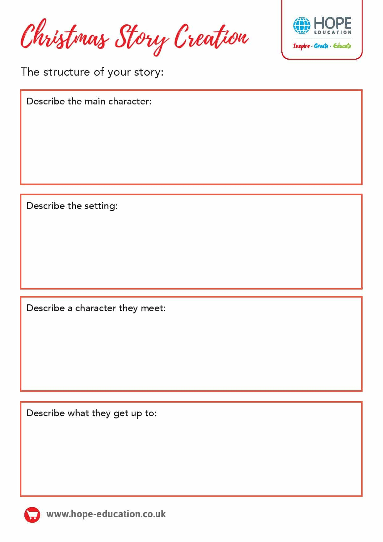 Christmas Story Creation: A Festive English Worksheet - Hope Blog for Writing a Christmas Story Worksheets