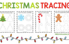 Christmas Symbols Tracing Worksheets - Preschool Mom pertaining to Christmas Pattern Worksheets Preschoolers