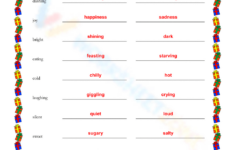 Christmas Synonyms And Antonyms Worksheet throughout Christmas Synonyms and Antonyms Worksheets