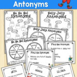 Christmas Synonyms & Antonyms Games Grades 3 & 4   Partners In Christmas Synonyms And Antonyms Worksheets