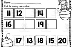 Christmas Teen Numbers Worksheet within Christmas Missing Number Worksheets