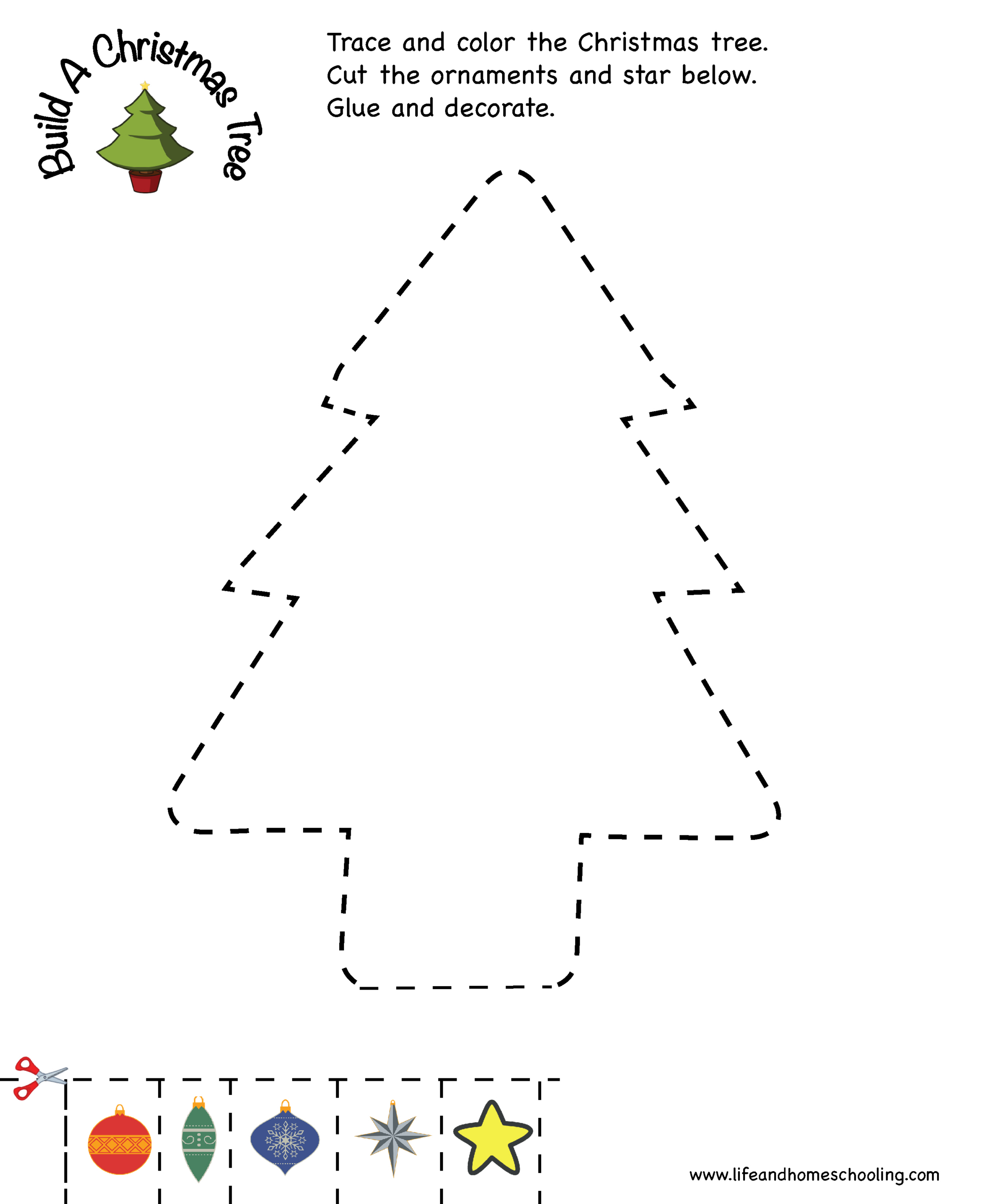 Christmas Tracing Printable Activity | Madeteachers inside Free Printable Christmas Tracing Worksheets