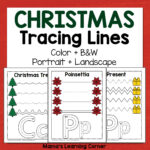 Christmas Tracing Worksheets For Preschool   Mamas Learning Corner For Christmas Tracing Worksheets Preschool