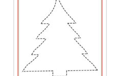 Christmas Tracing Worksheets - Raising Hooks intended for Christmas Tree Tracing Worksheets