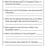 Christmas Traditions Reading Comprehension Passage | Made For 4th Grade Christmas Reading Comprehension Worksheets