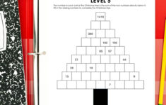 Christmas Tree Addition Puzzle Worksheets [Free Pdf] in Christmas Tree Geometry Worksheets Answers