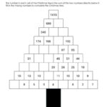 Christmas Tree Addition Puzzle Worksheets [Free Pdf] Throughout Christmas Tree Addition Worksheets