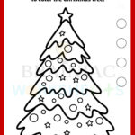 Christmas Tree Coloring Page Drawing Worksheet For Class 1 With Christmas Tree Drawing Worksheets
