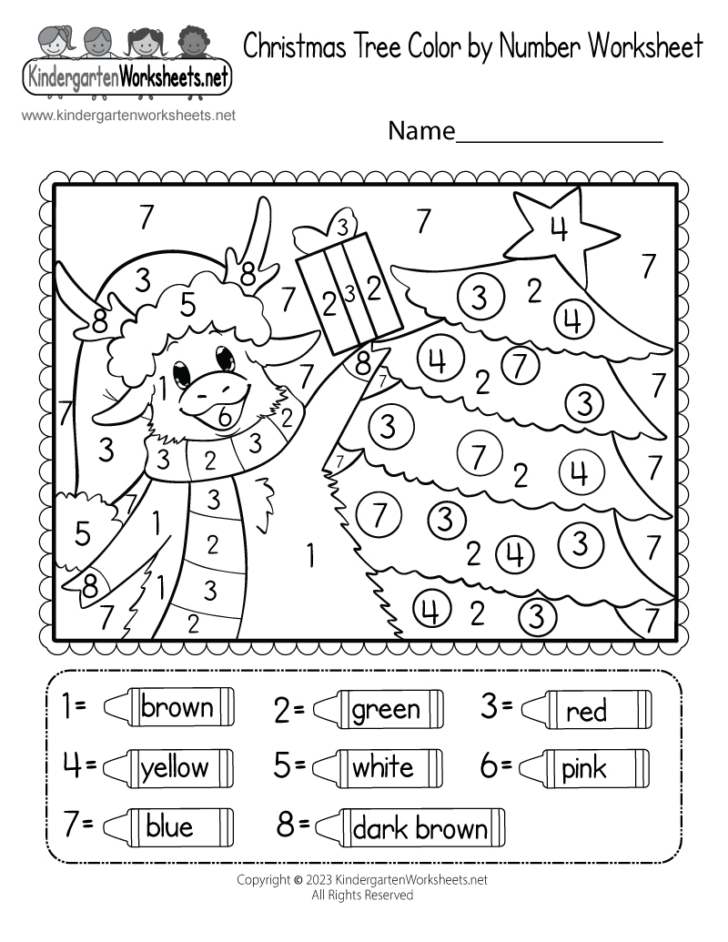 Color by Letter Christmas Worksheets Color by Letter Christmas Worksheets