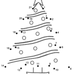 Christmas Tree   Connect The Dots, Count1'S (Christmas) Throughout Free Printable Connect The Dots Christmas Worksheets