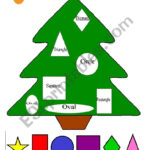 Christmas Tree   Shapes   Esl Worksheetan Chika With Regard To Christmas Tree Shapes Worksheets