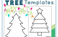 Christmas Tree Template (Free Printables) - Superstar Worksheets in Preschool Christmas Tree Worksheets