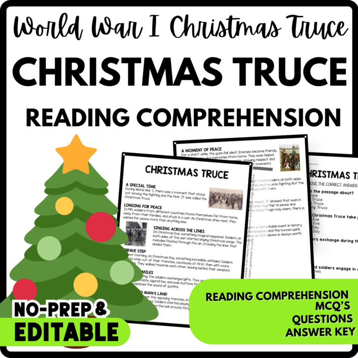 The Christmas Truce Worksheets The Christmas Truce Worksheets
