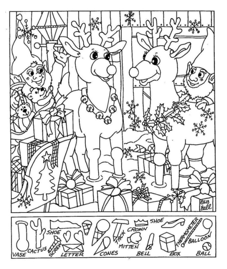 Christmas Picture Find Worksheets Christmas Picture Find Worksheets
