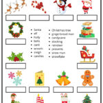 Christmas Word Match   Ezpzlearn Inside Christmas Match Up Worksheets