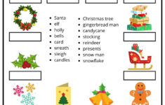 Christmas Word Match - Ezpzlearn regarding Christmas Word Match Worksheets