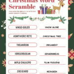 Christmas Word Scramble | Answer Key For Teachers | Perfect For Throughout Christmas Word Scramble Worksheets Answers