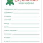 Christmas Word Scramble | Free Printable Christmas Activities In Unscramble Christmas Words Worksheets