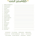 Christmas Word Scrambles   15 Free Printables | Printabulls Throughout Christmas Unscramble Worksheets For Adults