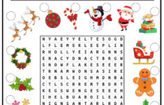 Christmas Word Search 2 - Ezpzlearn for Christmas Picture Search Worksheets